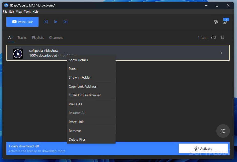 4K YouTube to MP3 Pro screenshot 1